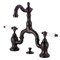 Kingston Brass Bridge Bathroom Faucet with Brass Pop-Up, Oil Rubbed Bronze KS7975PL - alternate 1